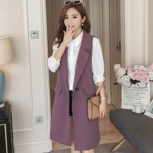 plus size 3xl spring autumn long coat sleeveless suit vest coat women chaleco mujer lady office blazer vest jacket c5175, Black;white
plus size 3xl spring autumn long coat sleeveless suit vest coat women chaleco mujer lady office blazer vest jacket c5175, Black;white