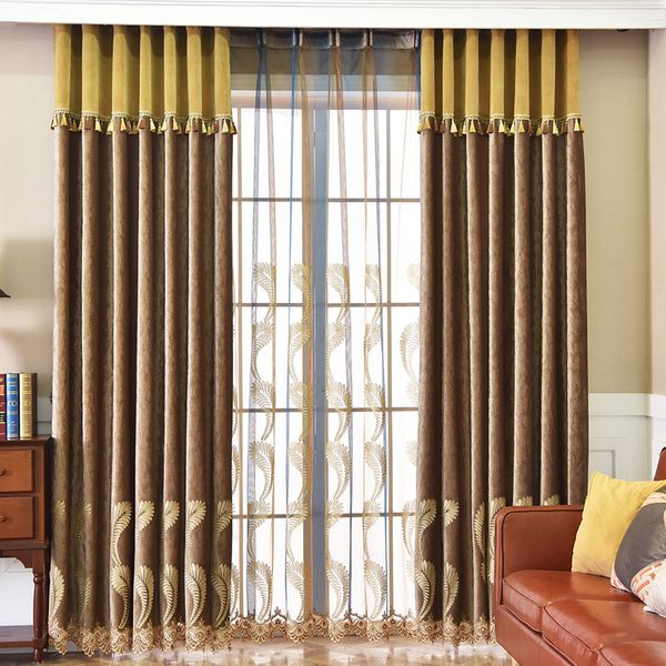 european-style scherneil embroidery flower-shading curtains for living dining room bedroom
european-style scherneil embroidery flower-shading curtains for living dining room bedroom