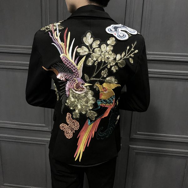 blazers masculino blazers single western embroidered suit designer man man's suit self-cultivation trend embroidery, White;black
blazers masculino blazers single western embroidered suit designer man man's suit self-cultivation trend embroidery, White;black