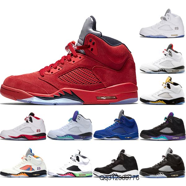 new arrive mens 5 5s basketball shoes og black metallic blue suede red suede lxuxury men fire red oreo white grapes sneakers
new arrive mens 5 5s basketball shoes og black metallic blue suede red suede lxuxury men fire red oreo white grapes sneakers