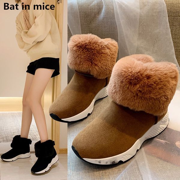 new women boots winter women female casual slip on real fur brand round toe flats warm snow boots booties mujer t793, Black
new women boots winter women female casual slip on real fur brand round toe flats warm snow boots booties mujer t793, Black