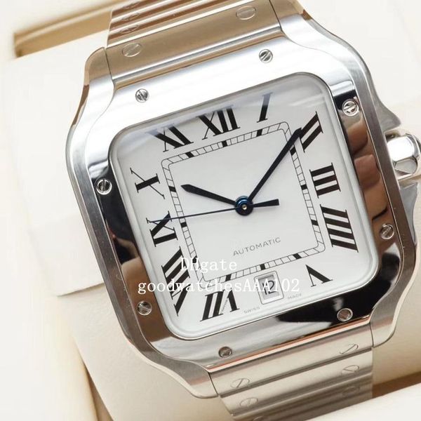 classic series men's watch watches white dial stainless steel automatic excellent mens watch watches, Slivery;brown
classic series men's watch watches white dial stainless steel automatic excellent mens watch watches, Slivery;brown