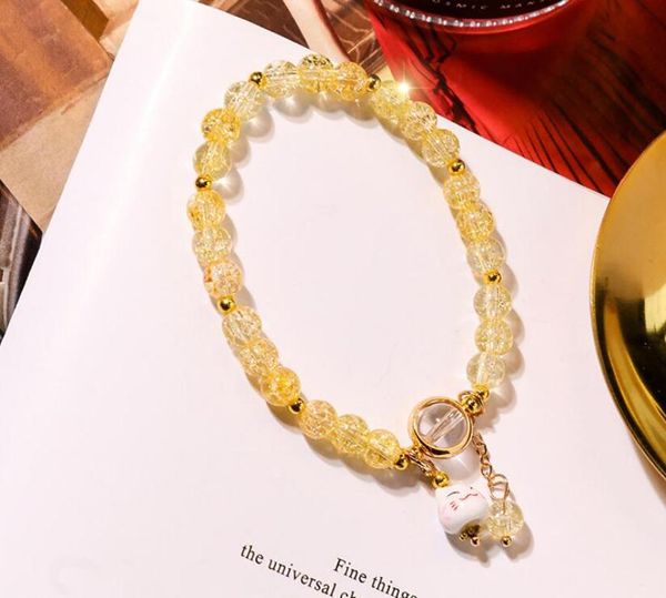 sweet girl colour crystal bell bracelet lady simple beads single circle hand ornament, Black
sweet girl colour crystal bell bracelet lady simple beads single circle hand ornament, Black