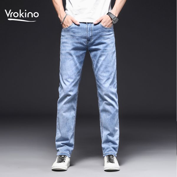 men's jeans 202 summer thin fashionable high-end material business casual loose large size 28-40, Blue
men's jeans 202 summer thin fashionable high-end material business casual loose large size 28-40, Blue