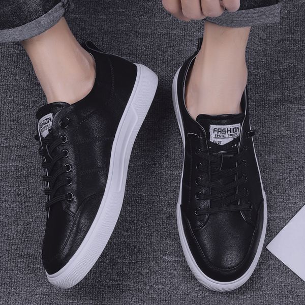 2020s pring men flats shoes casual imitation leather flat shoes lace-up low male sneakers tenis masculino adulto shoes *6003, Black
2020s pring men flats shoes casual imitation leather flat shoes lace-up low male sneakers tenis masculino adulto shoes *6003, Black