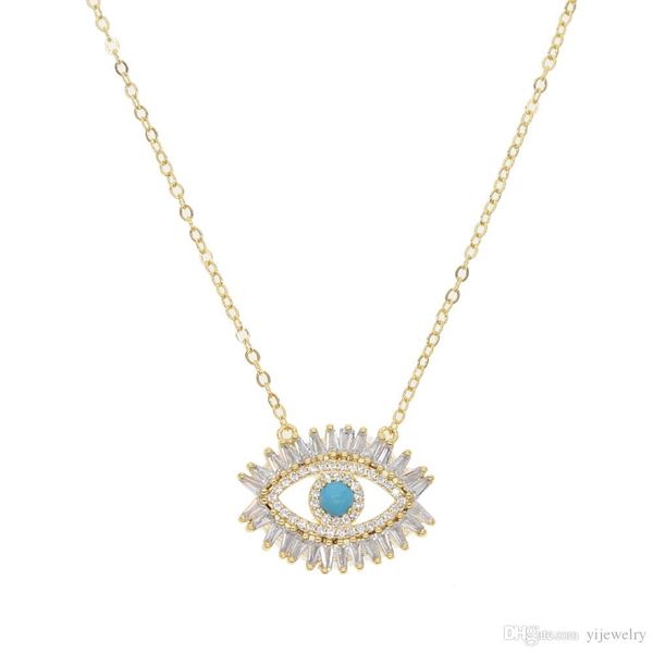 18k gold plated turkish evil eye necklace lucky girl gift baguette cubic zirconia turquoise geomstone evil eye jewelry, Silver
18k gold plated turkish evil eye necklace lucky girl gift baguette cubic zirconia turquoise geomstone evil eye jewelry, Silver