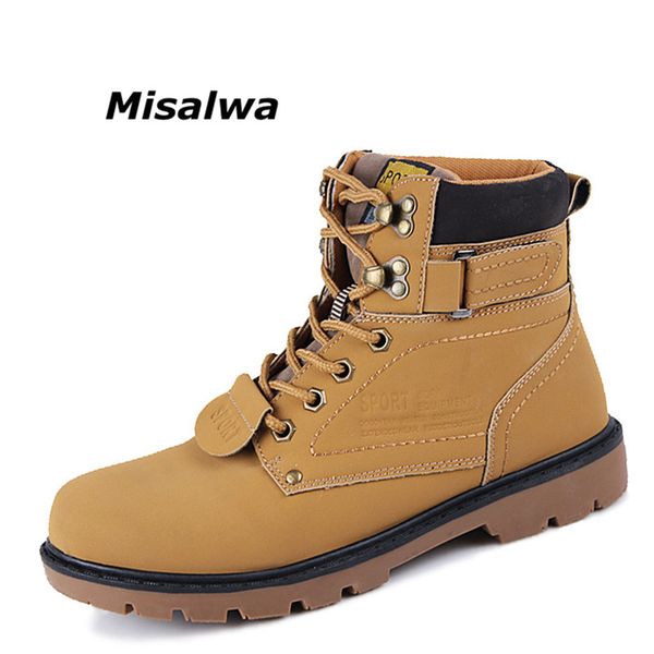 misalwa men ankle boots lace up fashion autumn winter men's waterproof work combat bootie boot leather leisure snow boots, Black
misalwa men ankle boots lace up fashion autumn winter men's waterproof work combat bootie boot leather leisure snow boots, Black