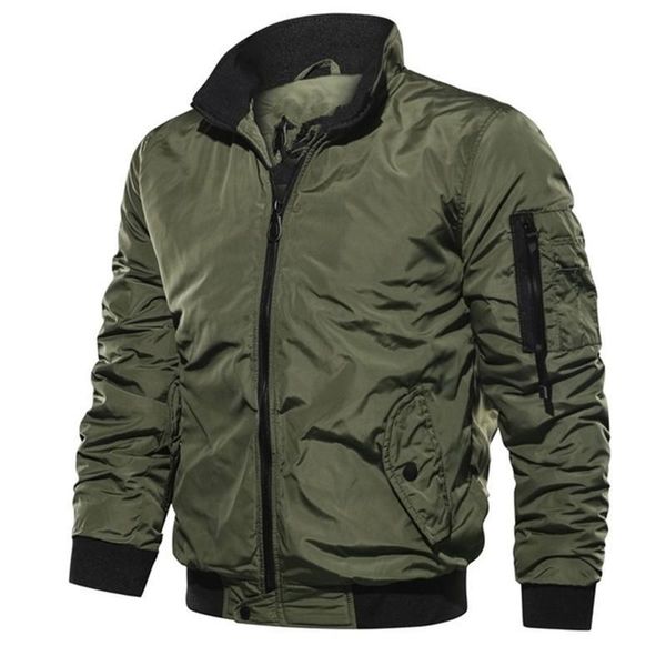 brand spring autumn men 's bomber jackets men casual solid zipper pilot jacket thin stand collar male coat young size m-4xl, Black;brown
brand spring autumn men 's bomber jackets men casual solid zipper pilot jacket thin stand collar male coat young size m-4xl, Black;brown