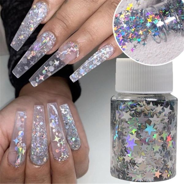 colorful 3d laser sequins powder for nails silver glitter star holographic flakes paillette tool nail art decoration manicure, Silver;gold
colorful 3d laser sequins powder for nails silver glitter star holographic flakes paillette tool nail art decoration manicure, Silver;gold