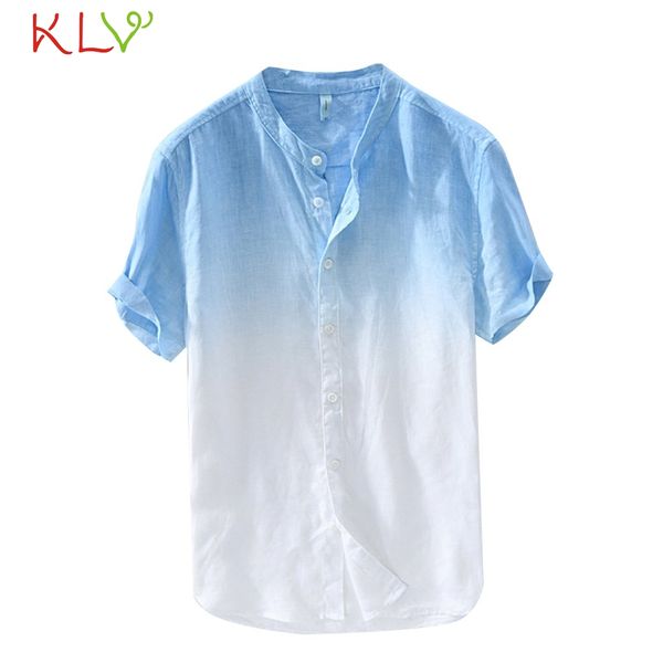 blouse shirt men summer gradient cotton linen short sleeve retro casual work shirt male homme jogging clothes 19my, White;black
blouse shirt men summer gradient cotton linen short sleeve retro casual work shirt male homme jogging clothes 19my, White;black