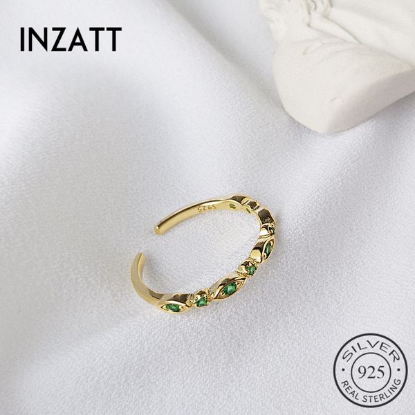 inzareal 925 sterling silver green zircon opening ring for charming women party classic fine jewelry minimalist accessories, Golden;silver
inzareal 925 sterling silver green zircon opening ring for charming women party classic fine jewelry minimalist accessories, Golden;silver