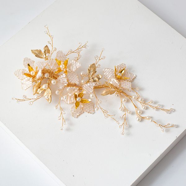 korean fairy hand-beaded high-end exquisite bride headdress side barrettes wedding headdress wholesale, Golden;white
korean fairy hand-beaded high-end exquisite bride headdress side barrettes wedding headdress wholesale, Golden;white