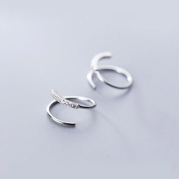 100% real 925 sterling silver earrings female single row cz wave temperament line ear loop (se436, Golden;silver
100% real 925 sterling silver earrings female single row cz wave temperament line ear loop (se436, Golden;silver