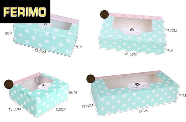 5pcs paper gift box with window wedding party kraft paper box white dots cake packaging blue candy cookies cupcake
5pcs paper gift box with window wedding party kraft paper box white dots cake packaging blue candy cookies cupcake