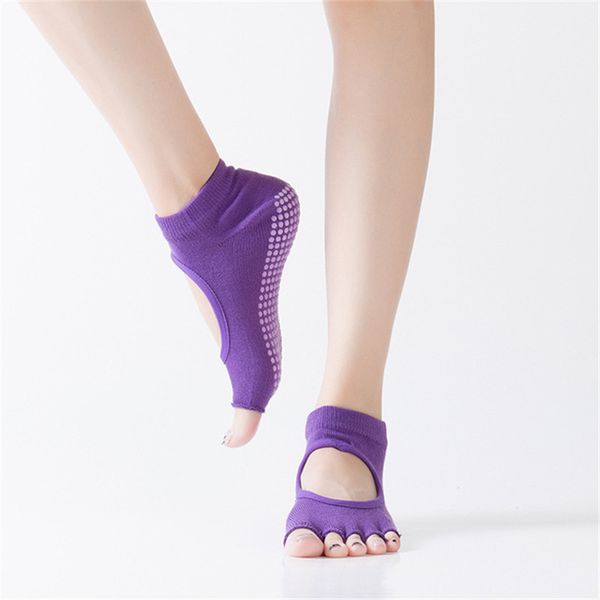 ladies yoga socks non-slip five fingers backless silicone five toe socks sweat-absorbent breathable gym sports cotton, Black
ladies yoga socks non-slip five fingers backless silicone five toe socks sweat-absorbent breathable gym sports cotton, Black