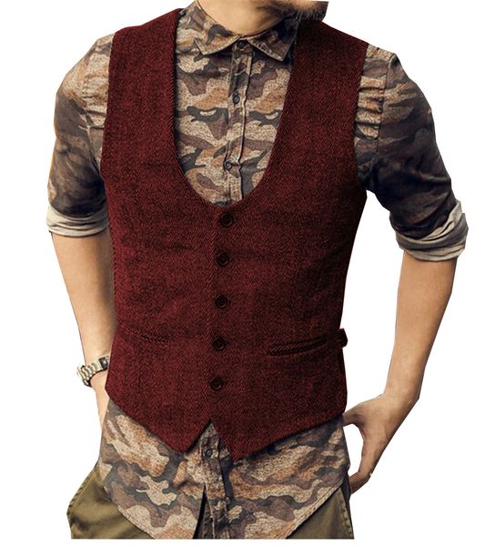 2020 latest brown wool groom vests slim fit men's suit vests custom made for wedding party men's dress burgundy green waistcoat an, Black
2020 latest brown wool groom vests slim fit men's suit vests custom made for wedding party men's dress burgundy green waistcoat an, Black