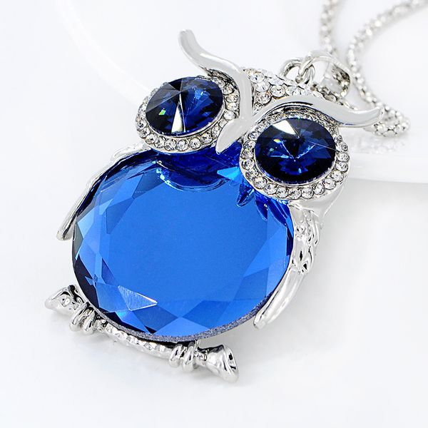 elegant women girls owl animal rhinestone crystal pendant necklace alloy long sweater chain choker jewelry gifts, Silver
elegant women girls owl animal rhinestone crystal pendant necklace alloy long sweater chain choker jewelry gifts, Silver