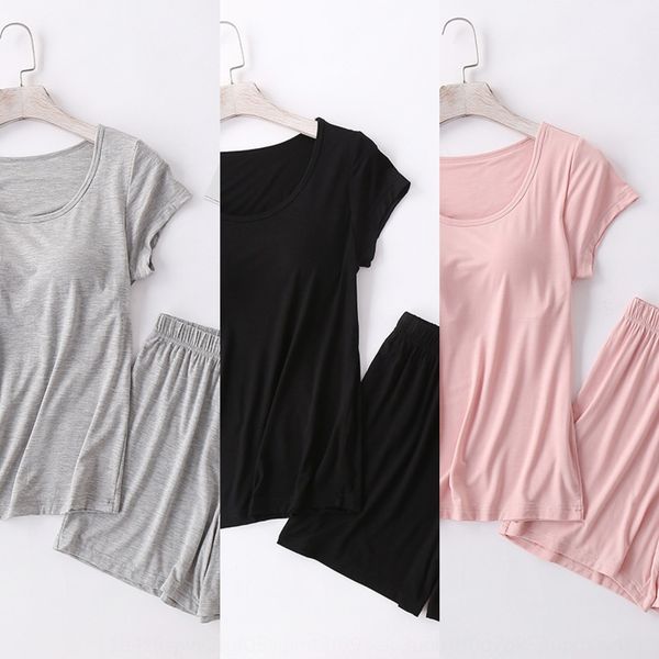 8clth modal home clothes and shorts women's belt chest pad short sleeve sleeping suit bra-t one-piece bra half sleeve loose shorts home, Blue;red
8clth modal home clothes and shorts women's belt chest pad short sleeve sleeping suit bra-t one-piece bra half sleeve loose shorts home, Blue;red