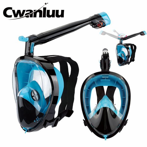 360 degree rotate full face snorkeling masks 180 view anti-fog anti-leak snorkel scuba underwater diving mask
360 degree rotate full face snorkeling masks 180 view anti-fog anti-leak snorkel scuba underwater diving mask