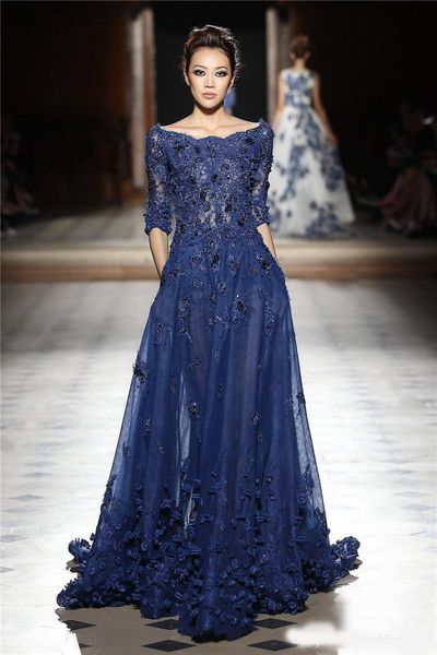 elegant navy lace evening dresses with half sleeve a-line jewel neckline long sequined prom dress tulle floor length appliqued evening gowns, Black;red
elegant navy lace evening dresses with half sleeve a-line jewel neckline long sequined prom dress tulle floor length appliqued evening gowns, Black;red