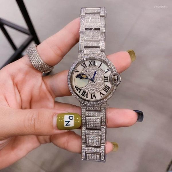 women watch swiss quartz movement 36mm 316l stainless steel band women crystal women waterproof wristwatches, Slivery;brown
women watch swiss quartz movement 36mm 316l stainless steel band women crystal women waterproof wristwatches, Slivery;brown