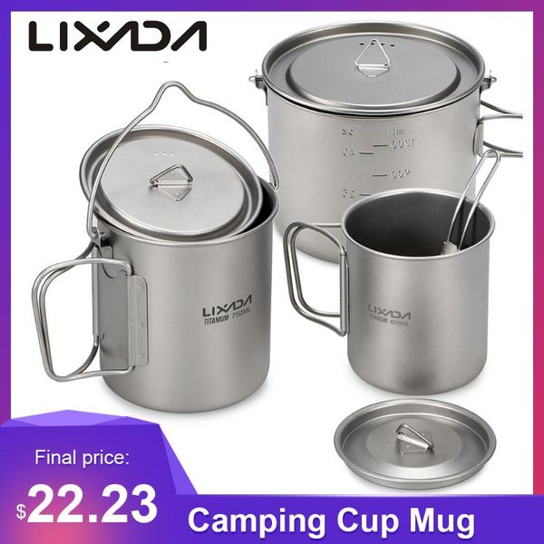 camp kitchen lixada outdoor titanium ultralight cup pot portable hanging lid and foldable handle camping equipment cookware hiking
camp kitchen lixada outdoor titanium ultralight cup pot portable hanging lid and foldable handle camping equipment cookware hiking