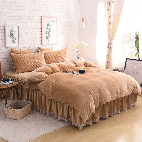 violet pink gray red soft fleece fabric winter thick bedding set duvet cover bed sheet bed skirt pillowcases 4/6pcs30
violet pink gray red soft fleece fabric winter thick bedding set duvet cover bed sheet bed skirt pillowcases 4/6pcs30