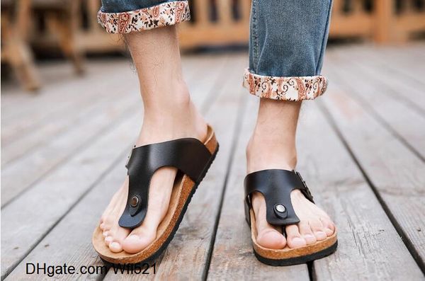 new summer beach cork slippers sandals casual double buckle clogs sandalias women men slip on flip flops flats shoes, Black
new summer beach cork slippers sandals casual double buckle clogs sandalias women men slip on flip flops flats shoes, Black