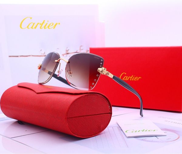20ss ms outdoor driver eye protector sunglasses women luxury designer brand 1c cartior sunglasses 1c uv400, Black