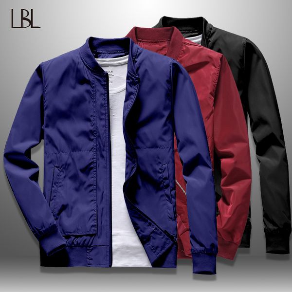 lbl autumn men bomber jacket solid baseball jackets man slim fit zipper coat man outwear men's tracksuit fitness clothing 2019, Black;brown
lbl autumn men bomber jacket solid baseball jackets man slim fit zipper coat man outwear men's tracksuit fitness clothing 2019, Black;brown