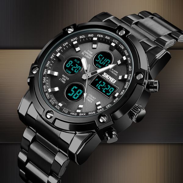 skmei digital watch men quartz sport watch luxury business stainless steel strap men watches waterproof clock reloj hombre 2018, Slivery;brown
skmei digital watch men quartz sport watch luxury business stainless steel strap men watches waterproof clock reloj hombre 2018, Slivery;brown