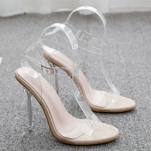 2020 women summer 12cm high heels sandals lady valentine transparent pumps female dress prom escarpins clear strap heels shoes, Black
2020 women summer 12cm high heels sandals lady valentine transparent pumps female dress prom escarpins clear strap heels shoes, Black