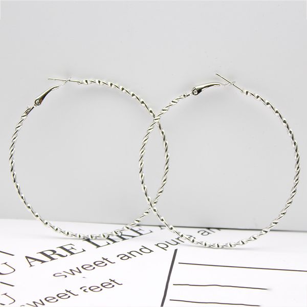 homod 2019 fashion women gold silver spiral shape hyperbole ear ring metal big circle smooth large, Golden;silver
homod 2019 fashion women gold silver spiral shape hyperbole ear ring metal big circle smooth large, Golden;silver