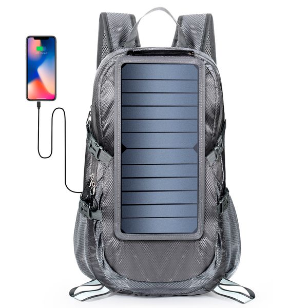 men backpack sport pack backpacks 6v 6.5-watt foldable solar backpack grey hiking shoulder bag traveling bags with wet pocket design
men backpack sport pack backpacks 6v 6.5-watt foldable solar backpack grey hiking shoulder bag traveling bags with wet pocket design