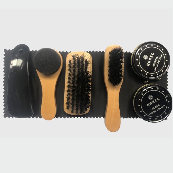 7x shoes shine care kit polishing tool transparent polish brush set for leather jackets shoes sneakers boots cleaner ml039, Black;brown
7x shoes shine care kit polishing tool transparent polish brush set for leather jackets shoes sneakers boots cleaner ml039, Black;brown