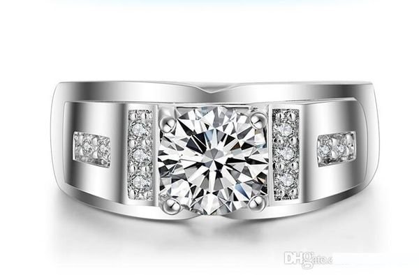 100% 925 sterling silver men luxury 0.6ct cz кольца diamond обручальных для мужчин обручальные кольца любовника, Golden;silver
100% 925 sterling silver men luxury 0.6ct cz кольца diamond обручальных для мужчин обручальные кольца любовника, Golden;silver