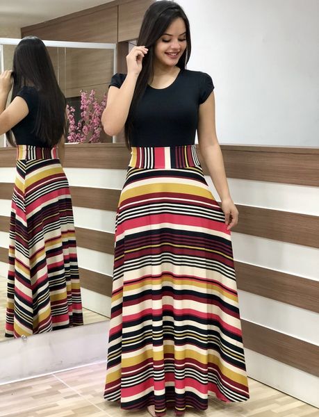 fashion-new women dress short sleeves o neck patchwork women dresses floral printed draped vestidos female long maxi dress casual robe, Black;gray
fashion-new women dress short sleeves o neck patchwork women dresses floral printed draped vestidos female long maxi dress casual robe, Black;gray