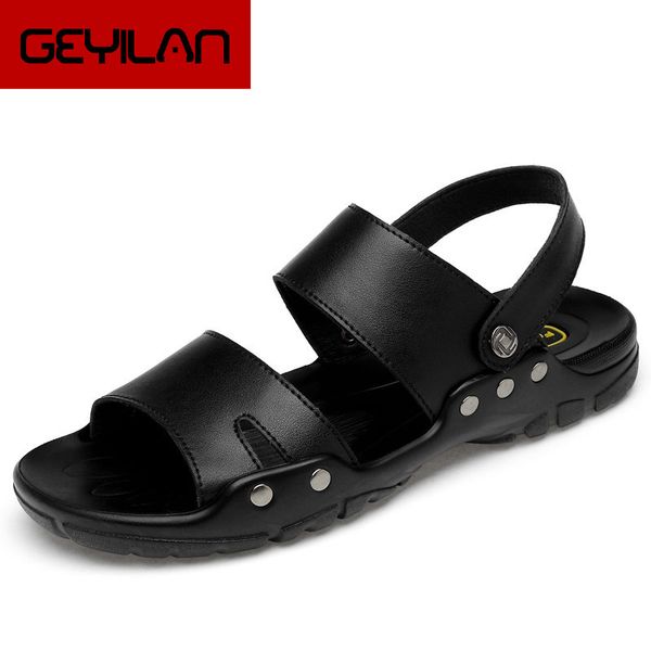 large size 15 16 17 genuine leather sandals men summer breathable brand designer outdoor beach slippers men soft shoes w5, Black
large size 15 16 17 genuine leather sandals men summer breathable brand designer outdoor beach slippers men soft shoes w5, Black