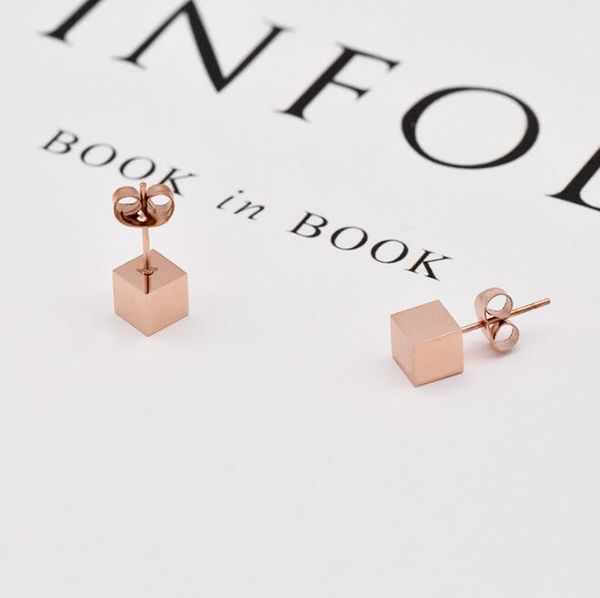 new design 316l surgical stainless steel cube stud earrings simple cubic design stud ip rose gold high polished titanium steel jewelry, Golden;silver
new design 316l surgical stainless steel cube stud earrings simple cubic design stud ip rose gold high polished titanium steel jewelry, Golden;silver
