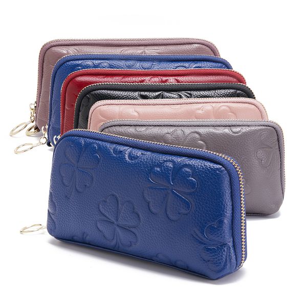 women original leather wristlets clutch wallets genuine leather zipper purses long wallet card holder banknote pouches phone pocket, Red;black
women original leather wristlets clutch wallets genuine leather zipper purses long wallet card holder banknote pouches phone pocket, Red;black