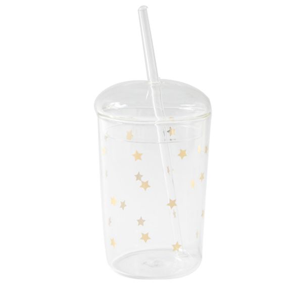 3 pcs 460ml glass milkshake cup thicken golden stars heat resistant milk mug coffee cup drinks juice with lid and straw
3 pcs 460ml glass milkshake cup thicken golden stars heat resistant milk mug coffee cup drinks juice with lid and straw