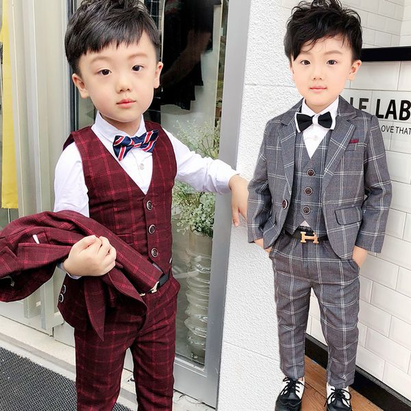 new spring plaid boys suits for wedding gentleman boys dresses suit coat+vest+pant clothing sets 3pcs children autumn costume, White
new spring plaid boys suits for wedding gentleman boys dresses suit coat+vest+pant clothing sets 3pcs children autumn costume, White