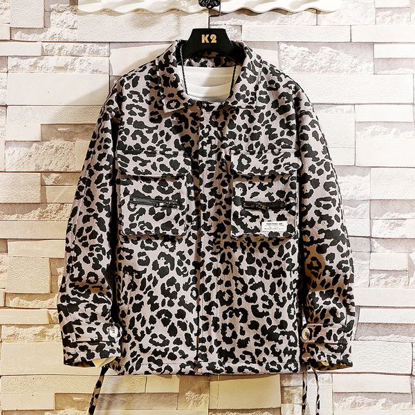 new 2019 casual men's jackets japanese retro leopard washed coats men bomber jacket fashion autumn masculine casaco, Black;brown
new 2019 casual men's jackets japanese retro leopard washed coats men bomber jacket fashion autumn masculine casaco, Black;brown