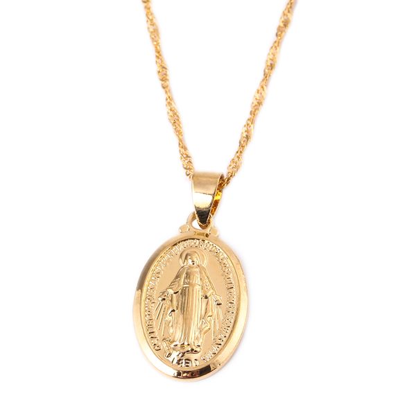 new trendy gold color our lady women goddess jewelry wholesale cross virgin mary pendant necklaces, Silver
new trendy gold color our lady women goddess jewelry wholesale cross virgin mary pendant necklaces, Silver