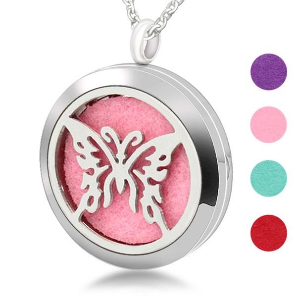 custom stainless steel carved openwork butterfly accessories perfume essential oil diffuser pendant, Silver
custom stainless steel carved openwork butterfly accessories perfume essential oil diffuser pendant, Silver