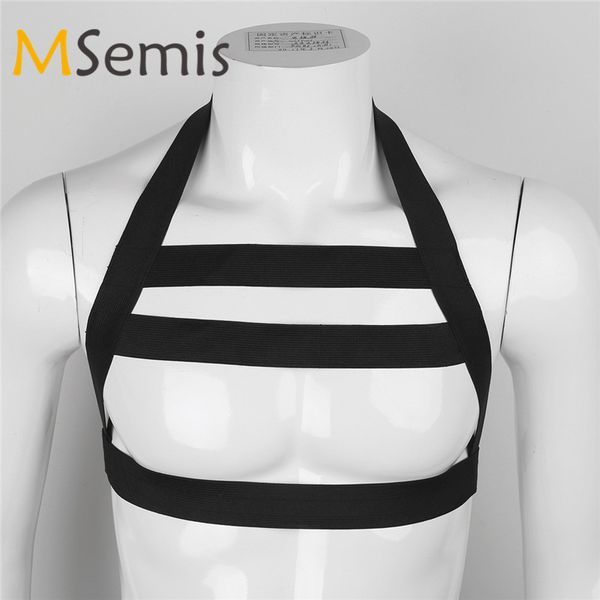 msemis harness men bondage lingerie nylon halter backless body chest harness bondage costume hollow out straps gay men, Red;black
msemis harness men bondage lingerie nylon halter backless body chest harness bondage costume hollow out straps gay men, Red;black