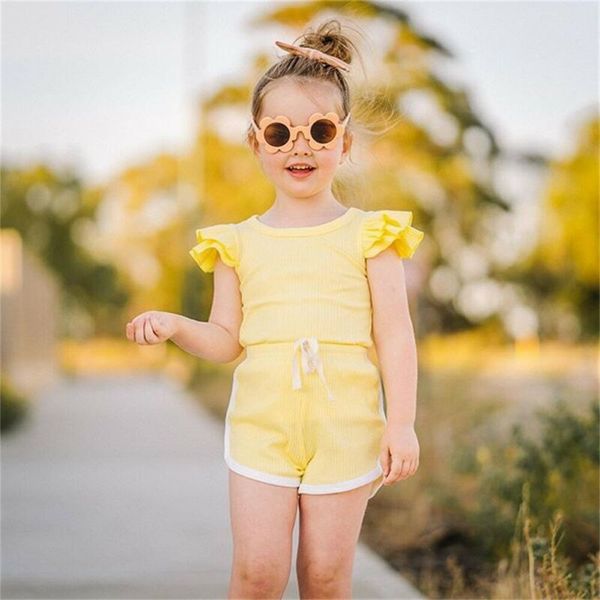 newborn kids baby girls summer clothes knitted outfits set t-shirt pants shorts 2pcs casual sunsuit, White
newborn kids baby girls summer clothes knitted outfits set t-shirt pants shorts 2pcs casual sunsuit, White
