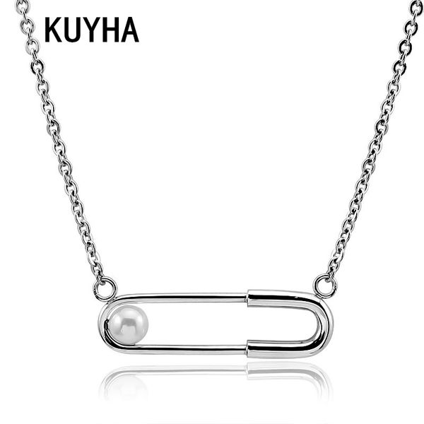 vintage necklace for women 316l stainless steel silver/gold color pearl pendant long choker jewelry tiny collier chain
vintage necklace for women 316l stainless steel silver/gold color pearl pendant long choker jewelry tiny collier chain