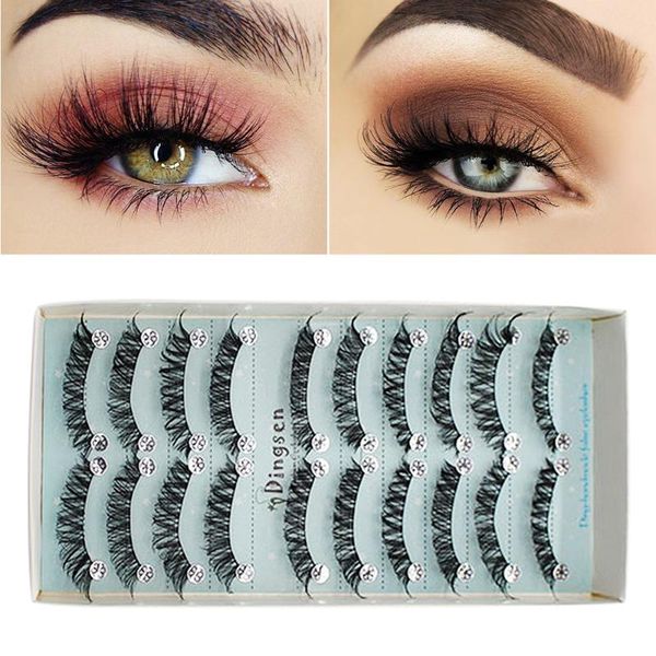10 pairs length eyelashes volumn eyelashes strip thick false eyelash hair thick eyelash womens eye makeup beauty extension tools
10 pairs length eyelashes volumn eyelashes strip thick false eyelash hair thick eyelash womens eye makeup beauty extension tools
