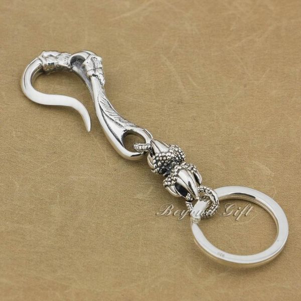 925 sterling silver dragon claw hook mens biker punk keychain belt clip 8j017 ing, Slivery;golden
925 sterling silver dragon claw hook mens biker punk keychain belt clip 8j017 ing, Slivery;golden